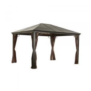 ShelterLogic Sojag Sumatra 10×12 gazebo 312-9153583 Color Brown Shape Other Frame Material Fabric Model 312-9153583