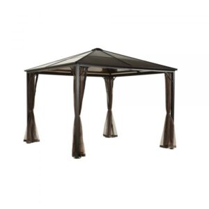 ShelterLogic Sojag Sumatra Promo 10×10 gazebo 310-9155990 Color Brown Shape Other Frame Material Steel Model 310-9155990