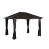 ShelterLogic Sojag Genova 10×12 Sun Shelter 500-9165258 Color Brown Shape Other Frame Material Fabric Model 500-9165258