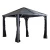 ShelterLogic Sojag Sanibel Gazebo 8×8 500-9162806 Color Gray Shape Other Frame Material Aluminum Model 500-9162806