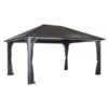 ShelterLogic Sojag Genova Gazebo 12 x 16 500-9165852 Color Brown Shape Other Frame Material Aluminum Model 500-9165852