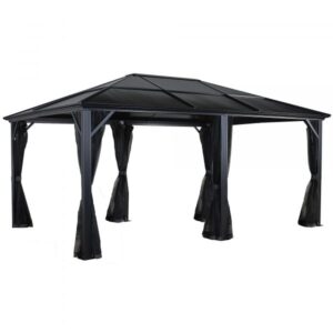 ShelterLogic Sojag Meridien Gazebo 12 x 16 500-9162950 Color Gray Shape Other Frame Material Aluminum Model 500-9162950