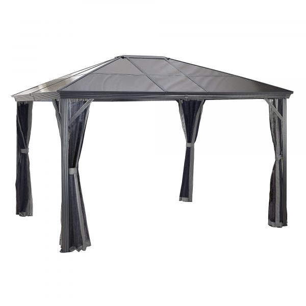 ShelterLogic Sojag Verona Gazebo 10×12 312-9162868 Color Black Shape Other Frame Material Aluminum Model 312-9162868