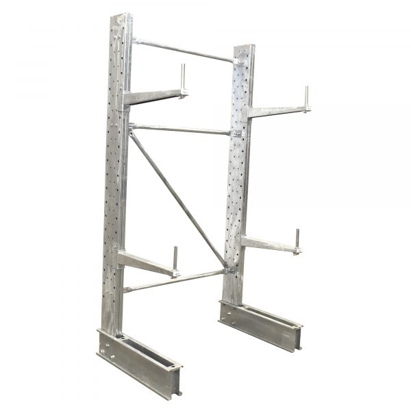 Vestil Cantilever Galvanized 8ft. Upright 24inArm Set Overall Height 104.5in Width 62in Depth 34in Model SU-C-8-24-G-SET