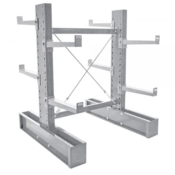 Vestil 6ft. Galvanized Cantilever 24in Arm Set Overall Height 72in Width 47in Depth 58in Model MDU-C-6-24-G-SET