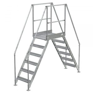 Vestil ALUM LAD 6 STEP 56 WIDE 23 TOP Clearance Height 60in Capacity 500lbs Material Aluminum COL-AL-6-56-23