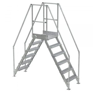 Vestil ALUM LAD 6 STEP 56 WIDE 14 TOP Clearance Height 60in Capacity 500lbs Material Aluminum COL-AL-6-56-14
