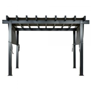 ShelterLogic Sojag Yamba Pergola 10×13 500-9167801 Color Gray Shape Other Frame Material Fabric Model 500-9167801