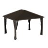 ShelterLogic Sojag Dakota Gazebo 10×12 500-9165029 Color Brown Shape Other Frame Material Aluminum Model 500-9165029