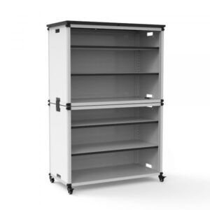 Luxor Luxor Bookshelf – Wide Stacked Modules Height 54.5in Width 36.5in Model MBSCB07