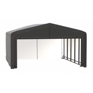 ShelterLogic ShelterTube ShelterTube Wind Snow Rated Garage 20x23x12 Gray Length 23ft Width 20ft Outer Material Galvanized Steel Model SQAADD0103C02002312