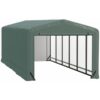 ShelterLogic ShelterTube ShelterTube Wind SnowRated Garage 10x27x8 Green Length 27ft Width 10ft Outer Material Galvanized Steel Model SQAACC0104C01002708