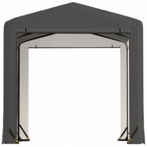 ShelterLogic ShelterTube ShelterTube Wind Snow Rated Garage 14x36x16 Gray Length 36ft Width 14ft Outer Material Galvanized Steel Model SQAACC0103C01403616