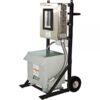 CEP Portable 2-Wheel Power Distribution Cart for Generators 480 Volts 100 Amps 3-Phase 15 kVA Transformer Model 6210PDC15-2