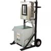 CEP Portable 2-Wheel Power Distribution Cart for Generators 480 Volts 100 Amps 3-Phase 30 kVA Transformer Model 6210PDC30-2