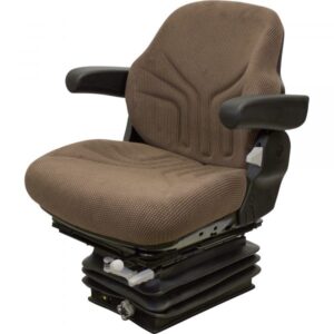 Grammer Brand John Deere Series Mechanical Reclining Seat and Mechanical Suspension Combo Fits John Deere 30 Early Series 285-Lb. Capacity Brown Model 6792