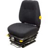 K & M Uni Pro 411 Highback Mechanical Suspension Tractor Seat Black Fabric Model 8362