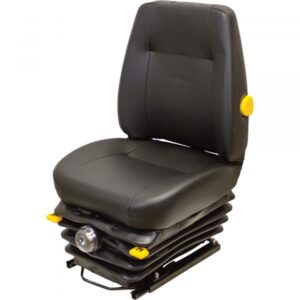 K & M Uni Pro 411 Highback Mechanical Suspension Tractor Seat Black Vinyl Model 8363
