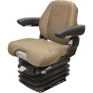 K&M Grammer MSG95/741 Tractor Seat with 12V Air Suspension Brown Model 8436