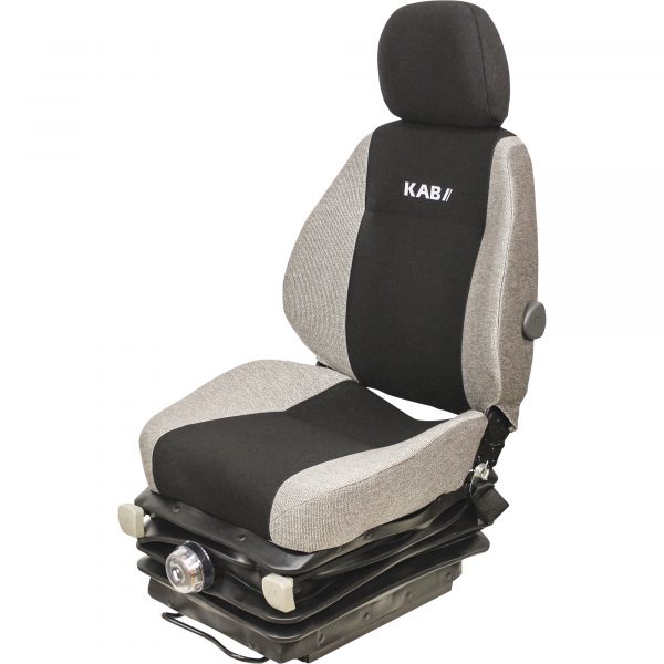 K & M Uni-Pro Heavy-Duty Mechanical Suspension Tractor Seat Multi-Gray Fabric Model 8395
