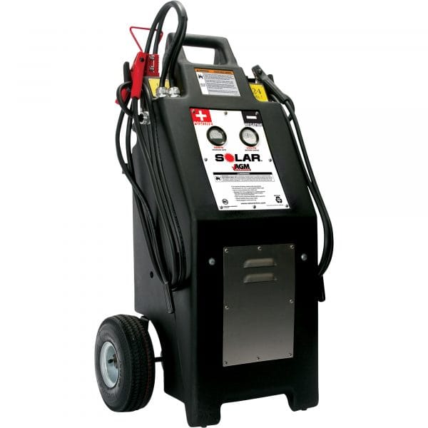 Solar Commercial Jump Starter Wheeled with Onboard AGM Batteries 12 Volt/24 Volt Model HT1224AGM
