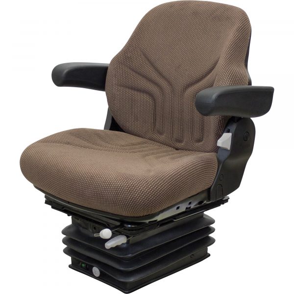 Grammer Brand John Deere Series Mechanical Reclining Seat and Air Suspension Combo Fits John Deere 30 Early Series 285-Lb. Capacity Model 6791