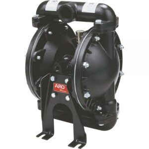 ARO Air-Operated Double Diaphragm Pump 1in Ports 35 GPM Aluminum/Nitrile Model 666100-322-C