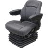 K&M Uni Pro KM 1003 Deluxe Seat and Suspension with 12 Volt Compressor Fabric Gray Model 7915