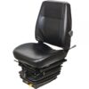 K&M Uni-Pro Construction Mechanical Suspension Seat Vinyl Cover Black Model 8469