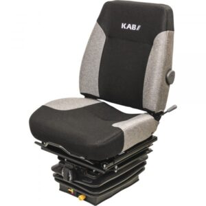 K&M Uni-Pro Construction Mechanical Suspension Seat Fabric Cover Gray Model 8502