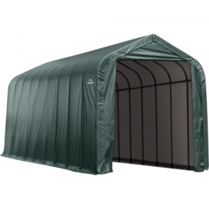 ShelterLogic 14-ft W Peak-Styleinstant Garage Green 20ft L x 14ft W x 12ft.H 2 3/8in Frame Model 95351
