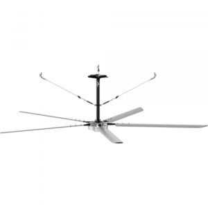 Hunter Industrial Titan HVLS Ceiling Fan 14ft. 220 Volts Single-Phase Silver Model 72264