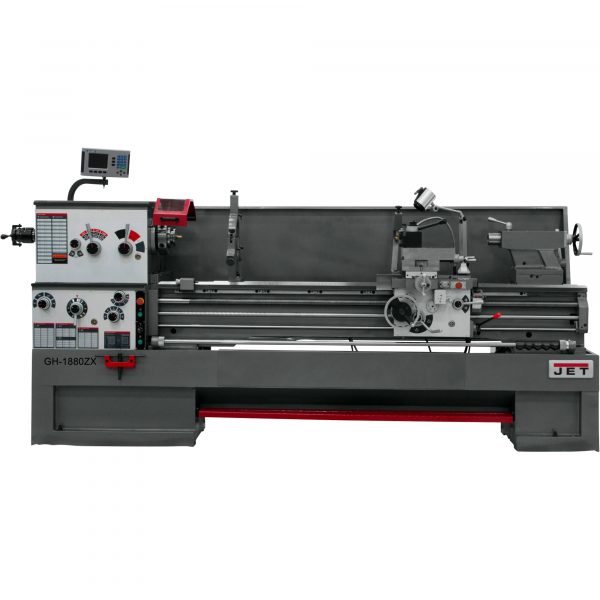 JET ZX Series Large Spindle Bore Lathe with Taper Attachment and Collet Closer 18in. x 80in. Model GH-1880ZX/322486