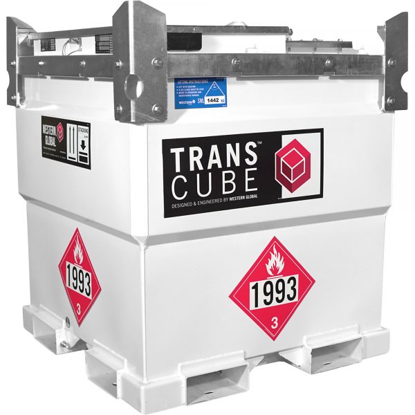 Western Global TransCube 10TCG Transportable Double-Walled Gasoline/Diesel Fuel Storage Tank with Level Gauge 251 Gallons Model TCGW0010