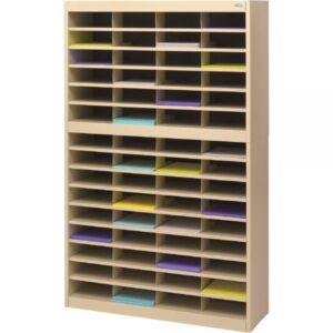 Safco E-Z Stor Literature Organizer Tropic Sand 12 3/4in.L x 37 1/2in x 60in Model 9231TSR