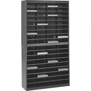 Safco E-Z Stor Literature Organizer Tropic Sand 12 3/4in.L x 37 1/2in x 71in Model 9241BLR