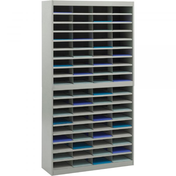 Safco E-Z Stor Literature Organizer Gray 12 3/4in.L x 37 1/2in x 71in Model 9241GRR