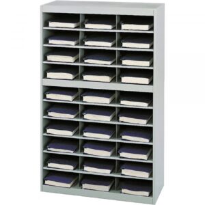 Safco E-Z Stor Steel Project Organizer Gray 15 3/4in.L x 37 1/2in x 60in Model 9274GR