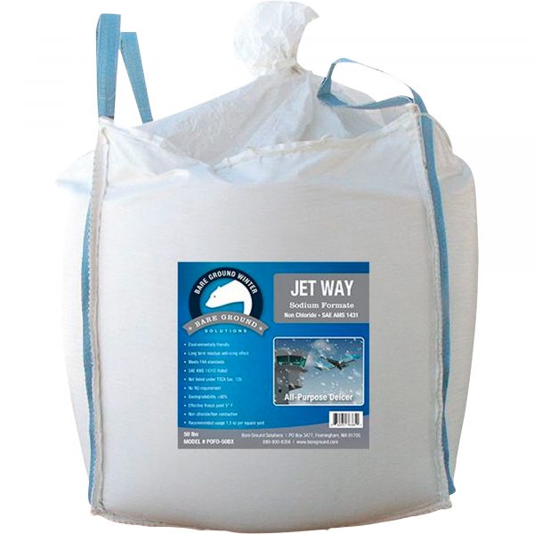 Bare Ground Jet Way Sodium Formate Granular Deicer 2000-Lb. Bag Model SoFo-2000