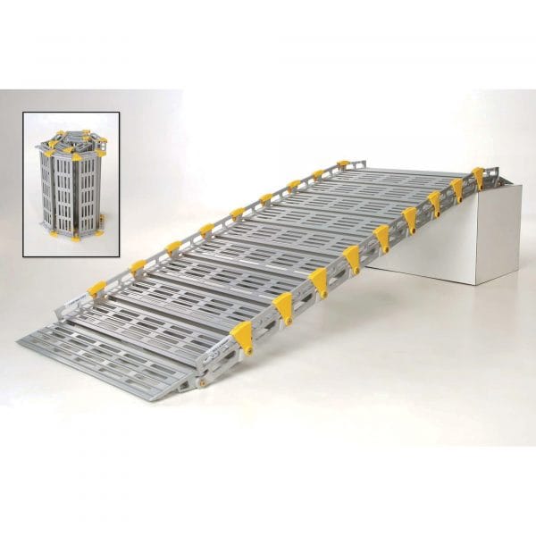 Roll-A-Ramp Roll-Away Aluminum Loading Ramp 1000-Lb. Capacity 7ft L x 30in W Model A13006A19