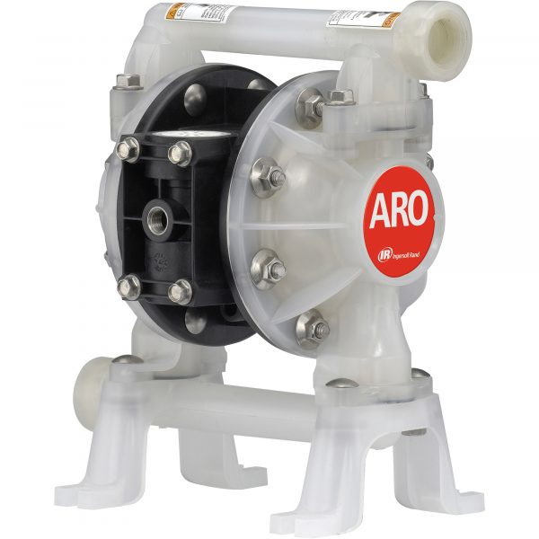 Ingersoll Rand Air-Operated Double Diaphragm Pump 3/4in Ports 14.8 GPM Polypropylene Model PD07P-APS-PAA