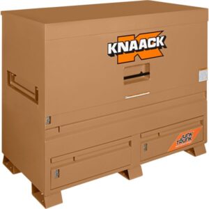 KNAACK Storagemaster Jobsite Piano Box with JunkTrunk Tan 43.8 Cu. Ft. 60inW x 30inD x 49inH Model 89-D