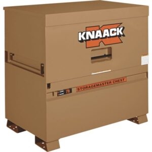 KNAACK Storagemaster Jobsite Piano Box with JunkTrunk Tan 38.2 Cu. Ft. 48inW x 30inD x 49inH Model 79