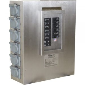 CEP MicroStation Portable GFCI Power Distribution Center 125/250 Volts 100 Amps Single Phase Model 6214