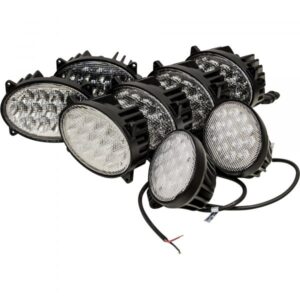 Tiger LED 8-Light Combine Flood Cab Light Kit 460 Watts (Combined) 4 Lights with 12 LEDs/4 Lights with 13 LEDs 41000 Total Combined Lumens Model TL7120-KIT