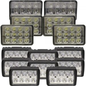 Tiger LED 14-Light Flood/Spot and Flood Combine Light Kit 680 Watts (Combined) 6 Lights with 12 LEDs/8 Lights with 8 LEDs 49800 Total Combined Lumens Model CASEKIT2