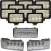 Tiger LED 13-Light Flood/Spot and Flood Tractor Light Kit 648 Watts (Combined) 8 LEDs 53800 Total Combined Lumens Model CASEKIT7