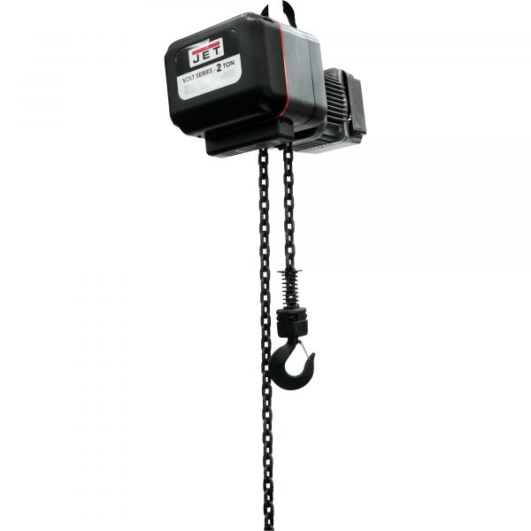 JET VOLT Series Electric Chain Hoist 2-Ton Capacity 10ft Lift 3-Phase 183210