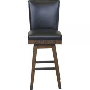 Harley-Davidson Bar & Shield Square Barstool Brown Frame Model HDL-13112