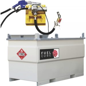 Western Global FuelCube Diesel Fuel Tank with 12V Pump Kit and Fuel Gauge 500 Gallons Model FCP500-12VK